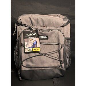 NWT Igloo Ringleader Refiner Backpack Cooler w/ sanitizer holder Charcoal/Black